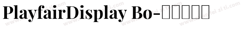 PlayfairDisplay Bo字体转换